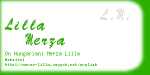 lilla merza business card